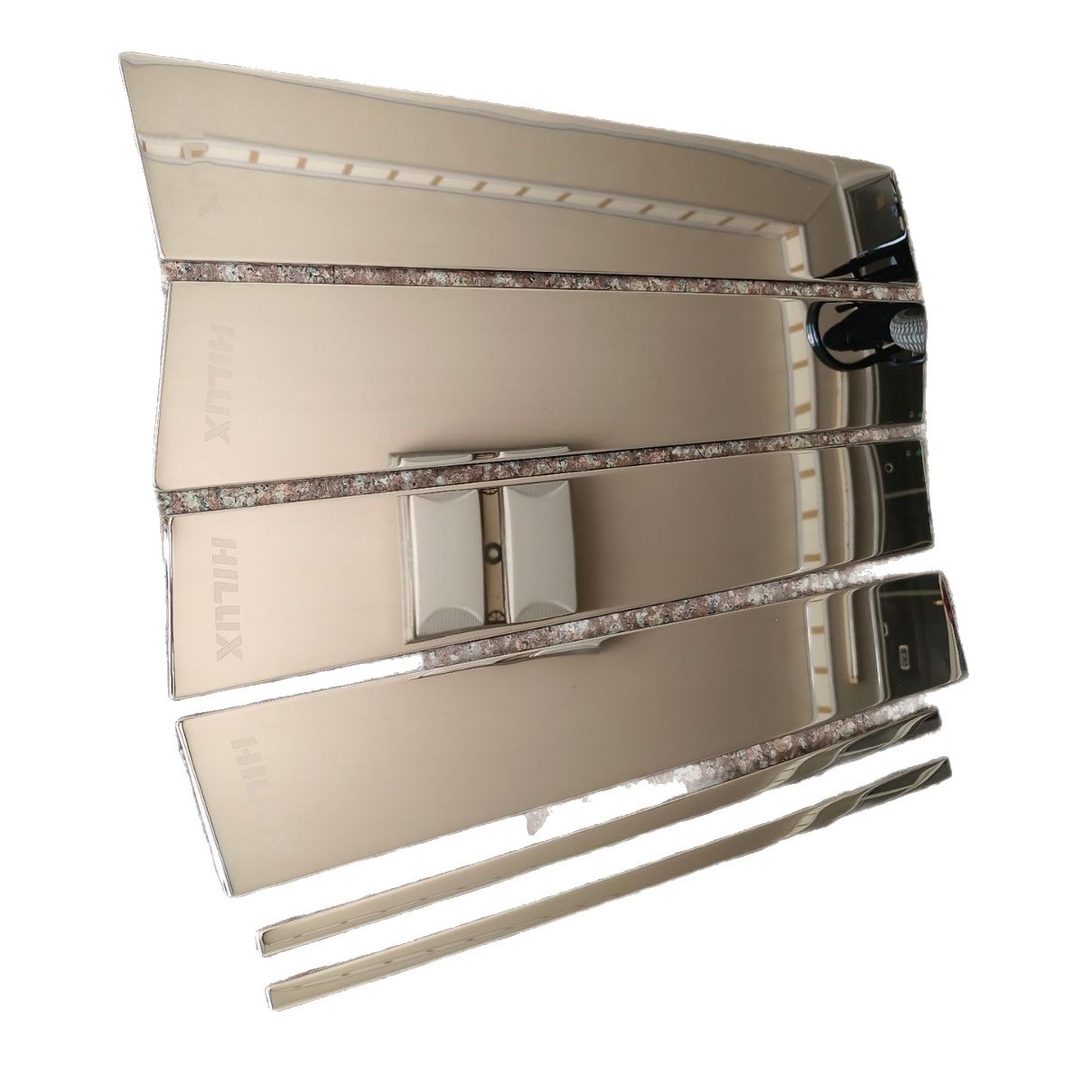 Suitable for 15-26 Toyota Hilux VIGO MK8 Hilux window trim strips and door pillar stickers