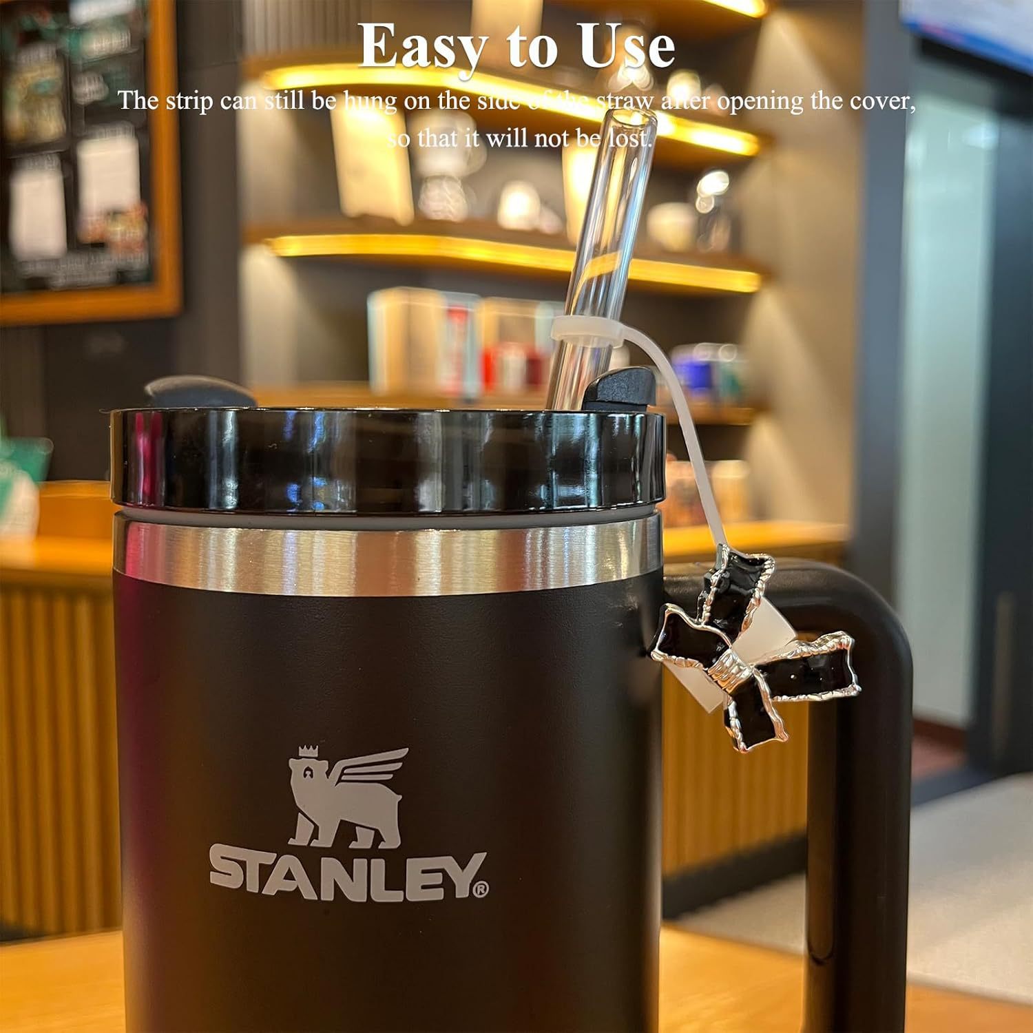 Tapa de pajita con lazo de color de Amazon, pajarita de resina, tapón de polvo con pajita, tapa de polvo con fragancia pequeña decorativa