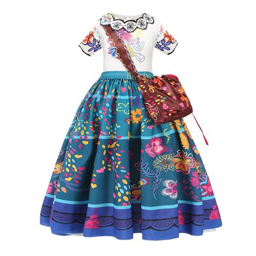 Full House Encanto Mirabell Girls Princess Dress Isbela Foreign Trade Dropshipping