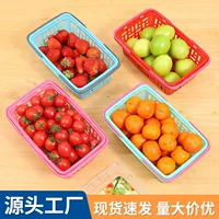 Корзина для фруктов для фруктового магазина, специальная для апельсинов, клубники, помидоров-черри, большая вместительная корзина, пластиковая корзина с крышкой, оптом.