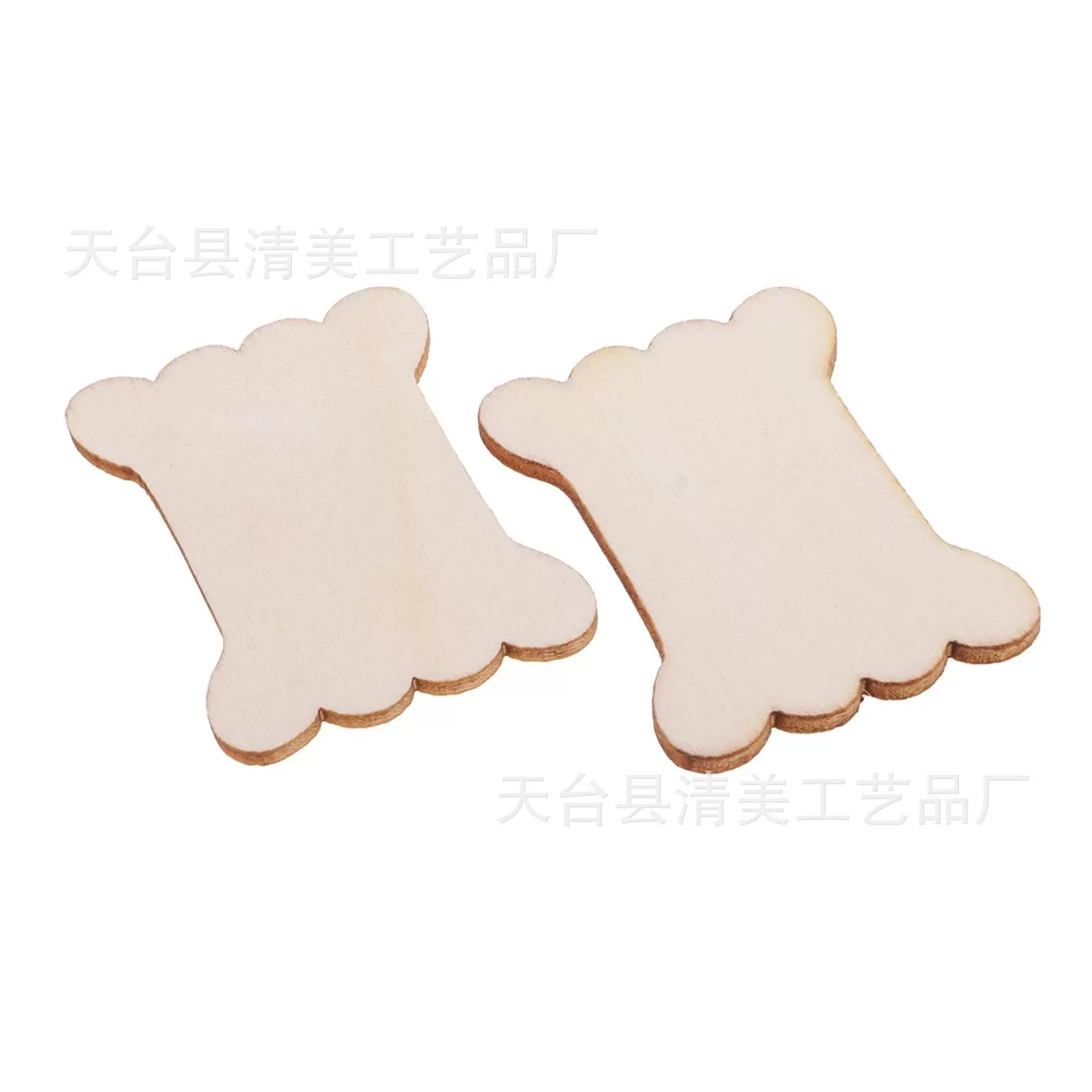 3种尺寸木质绕线板 DIY绕线板工具 小骨头绕线板手工花边配件