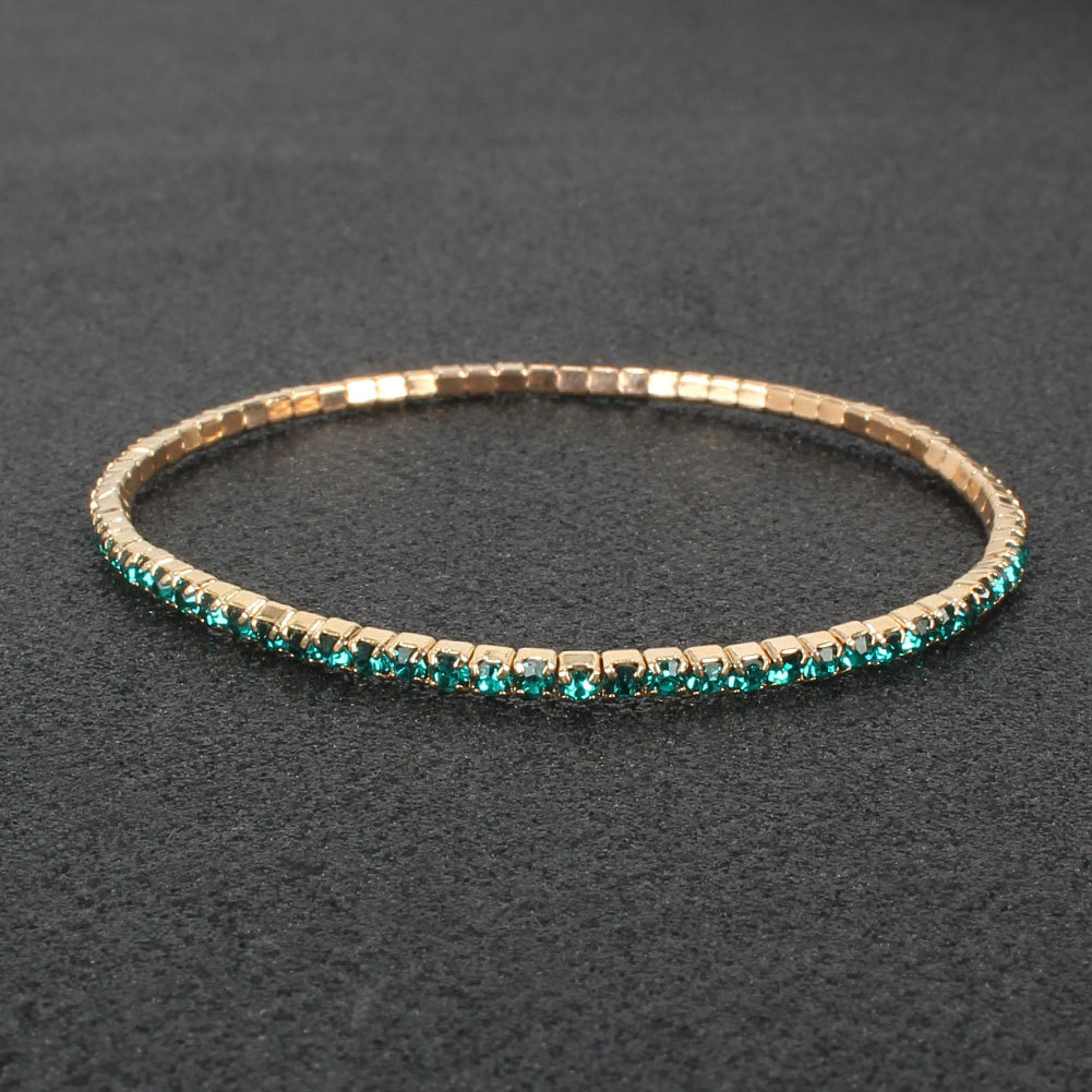 S6 팔찌 골드 홀 그린