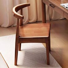 餐椅家用北欧靠背凳子书桌办公现代简约卧室女仿实木铁艺牛角椅子