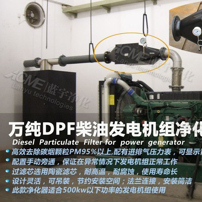 数据中心/银行/医院/证券中心/酒店/小区应急备用电源尾气净化器