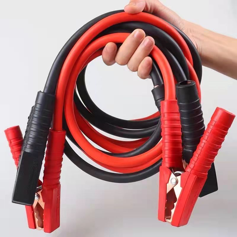 Cable de arranque de emergencia para coches de 4m y 2000A, conexión de batería, portátil y resistente, herramienta de auxilio automotriz