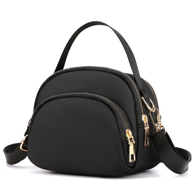 2026 Mini Portable Mobile Phone Coin Purse, One-Shoulder Cross-Body Fashionable and Versatile Canvas Bag, Multi-Layer Zipper Small Bag