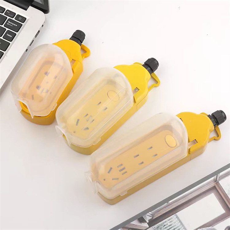 Waterproof wireless multi-functional household with cover outdoor charging rain-proof socket bathroom wiring board without cable