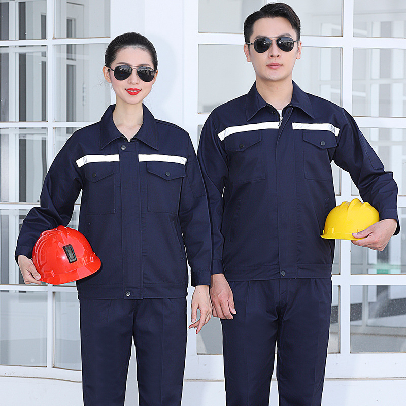 Fábrica al por mayor de primavera y otoño mono de manga larga traje de los hombres resistente al desgaste fábrica taller fábrica ropa reflectante auto reparación trabajo ropa de protección