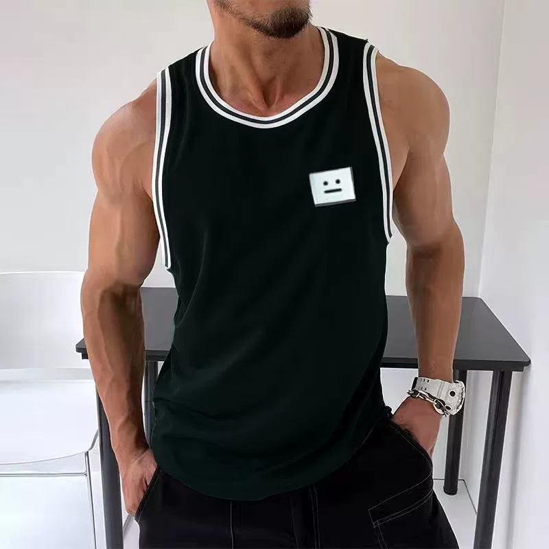 Quick dry sports vest for leisure sleevless, T-shirt for gym, summer football uniform, basketball uniform, slim fit