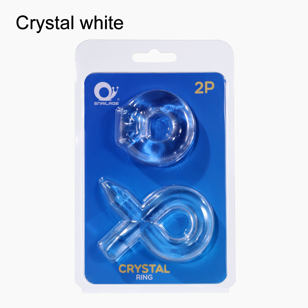 Sexschloss aus Kristall im Bleistiftstil für Männer, Präzisions-Verschlussring, Therapieset, vakuumgeformte Verpackung, zwei als Erwachsene verpackt_voghion.com