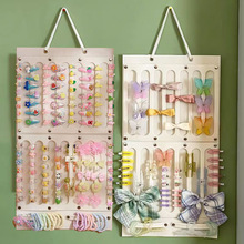 毛毡头饰发卡眼镜整理大挂袋多功能门后衣帽间化妆台墙壁收纳挂袋