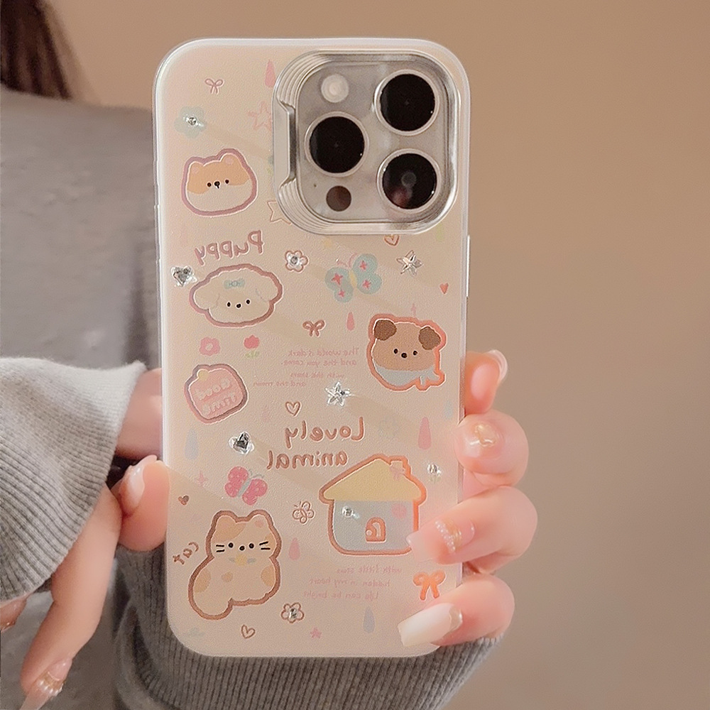 Diy diamante dibujos animados gatito cachorro familia TX