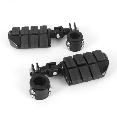 Motorcycle pedals Universal Modification: Bumper Guard - 3-pedals-black-small-pedal-rings-black