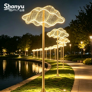 发光云朵景观灯定制景区公园广场亮化工程草坪灯户外防水庭院路灯