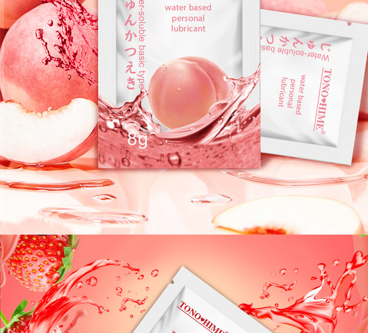 TONOHIME Fruity Aloe Personal Lubricant 8ml Portable Water-based Gel Sachet — detail image 8