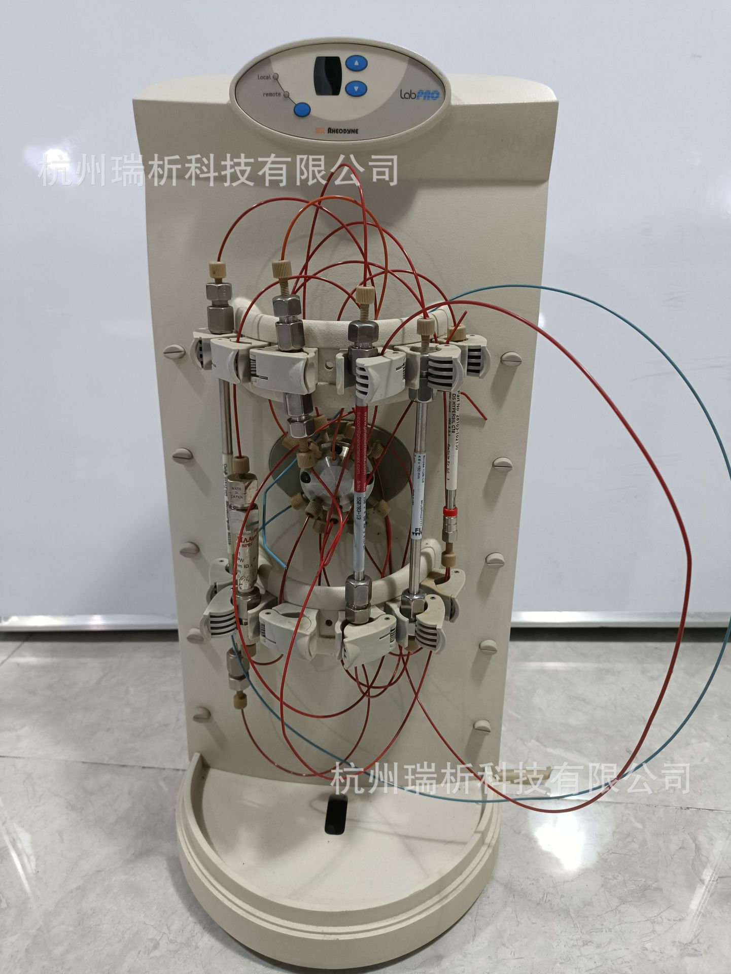 PR500-104-01, HPLC 6 位 6 通色谱柱切换阀（二手）