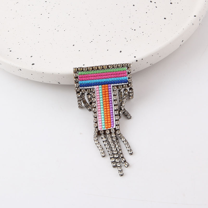 Letter Pattern Korean Style Pin Letter Rhinestone Inlay Women'S Brooches