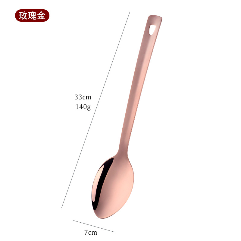 BD006 대형 퍼블릭 스푼-로즈골드