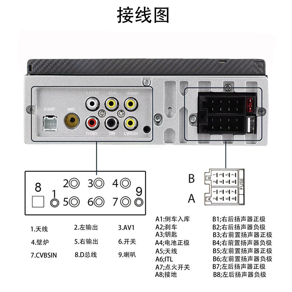 7220S Car 7inch Manual Single-Disc Telescopic Universal In-Car Mp5 Player Mp3 Card Slot Radio Audio System