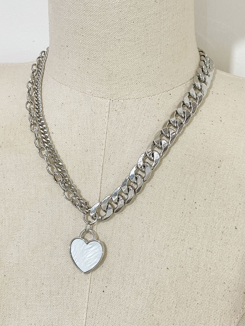 1 Piece Fashion Heart Shape Alloy Shell Plating Chain Womenu0027S Pendant Necklace