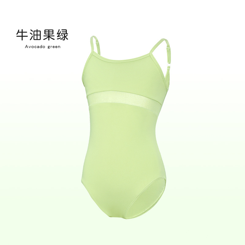 Traje de baile para niños Traje de entrenamiento con tirantes Prueba de arte de ballet Traje corporal Traje de entrenamiento base Traje de una pieza para estudiantes Traje de gimnasia