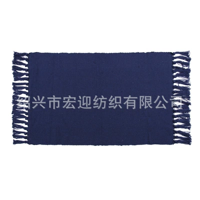 Avtomobil döşəmə paspasları, room coffee table mat, pet crawling - deep-blue-tassels-60x90cm