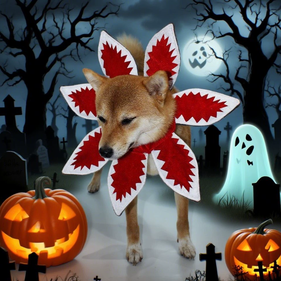 Костюм для кошек и собак на Хэллоуин, трансформирующий головной убор, костюм-трансформер с цветами для собак, праздничный костюм для собак