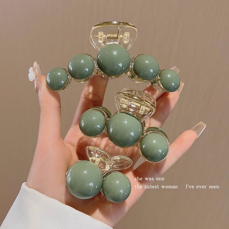 Celebridad de Internet 2024 Nueva horquilla pequeño clip de tiburón grano clip de cabeza de bola baja