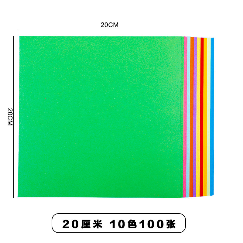 Venta directa de fábrica origami de color cuadrado jardín de infantes origami hecho a mano corte de papel 15 cm 10 colores plegado mil grullas de papel