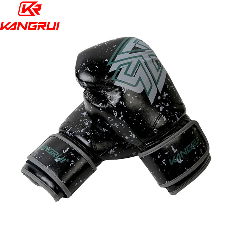 Guantes de boxeo Kangrui transfronterizos Guantes de boxeo personalizados OEM Guantes de entrenamiento de lucha Sanda Guantes se pueden diseñar