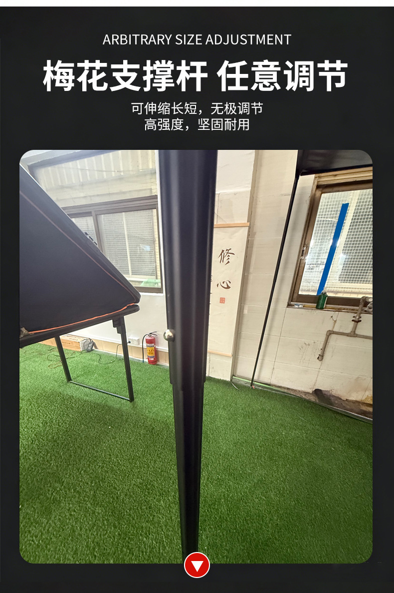 Kunhao Outdoor Vinyl Car Side Tent Canopy Tent Side Awning Off-Road Sunshade Camping Room Car-Mounted Rainproof Hard Shell