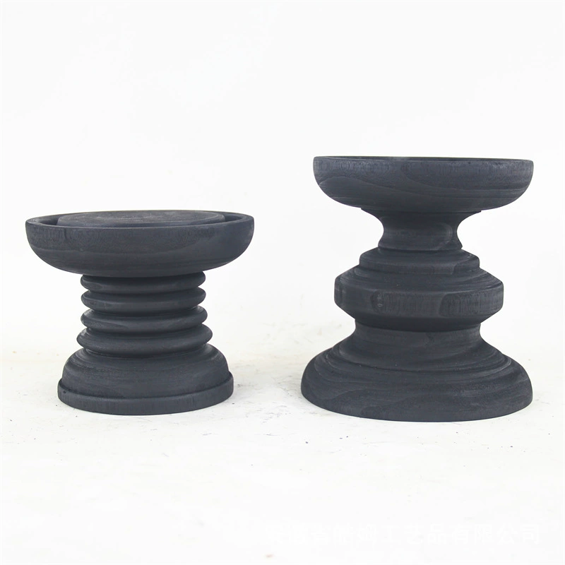 Wooden black red (black) tea, table villa, decorations, handmade