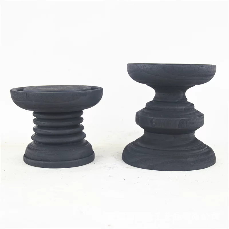 Wooden black red (black) tea, table villa, decorations, handmade