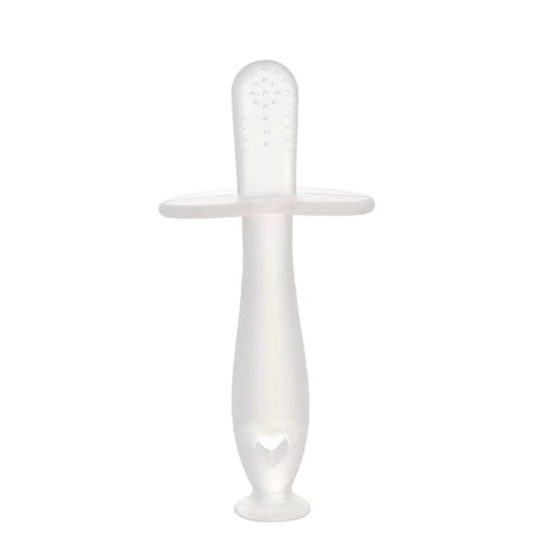 Silicone líquido palillo de dientes para bebés goma de diente para bebés grado alimenticio pegamento de mordida resistente a la comida mano palillo de dientes de plata nano con ventosa