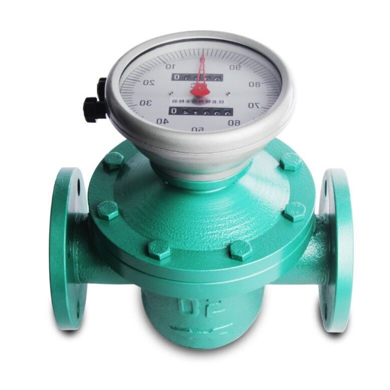 DN50LC椭圆齿轮流量计铸铁沥青柴油 高粘度流量计一键清零 瑞辉