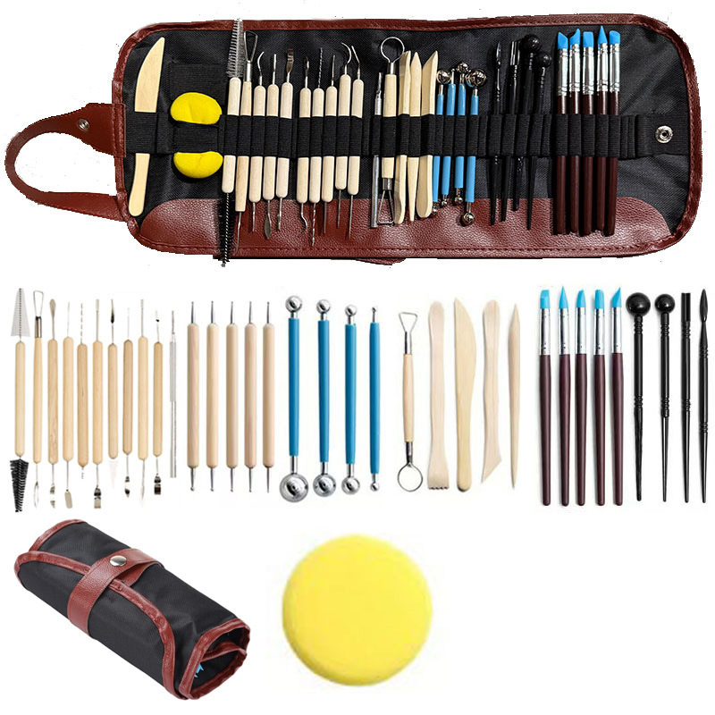 점토도구 36종 세트 [A]/연필가방 스타일