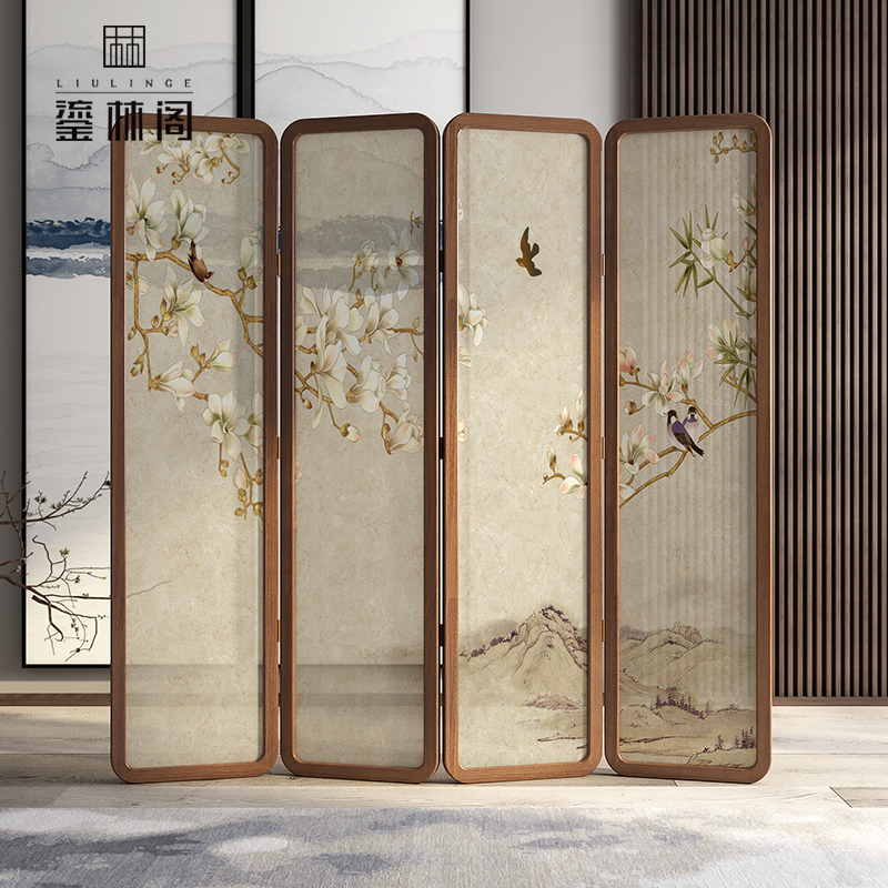 Screen Stacking Mobile Partition Living Room Simple Chinese Style Hotel Shielding Home Bedroom Tea Room Solid Wood Screen Screen Stacking Mobile Partition Living Room Simple Chinese Style Hotel Shielding Home Bedroom Tea Room Solid Wood Screen