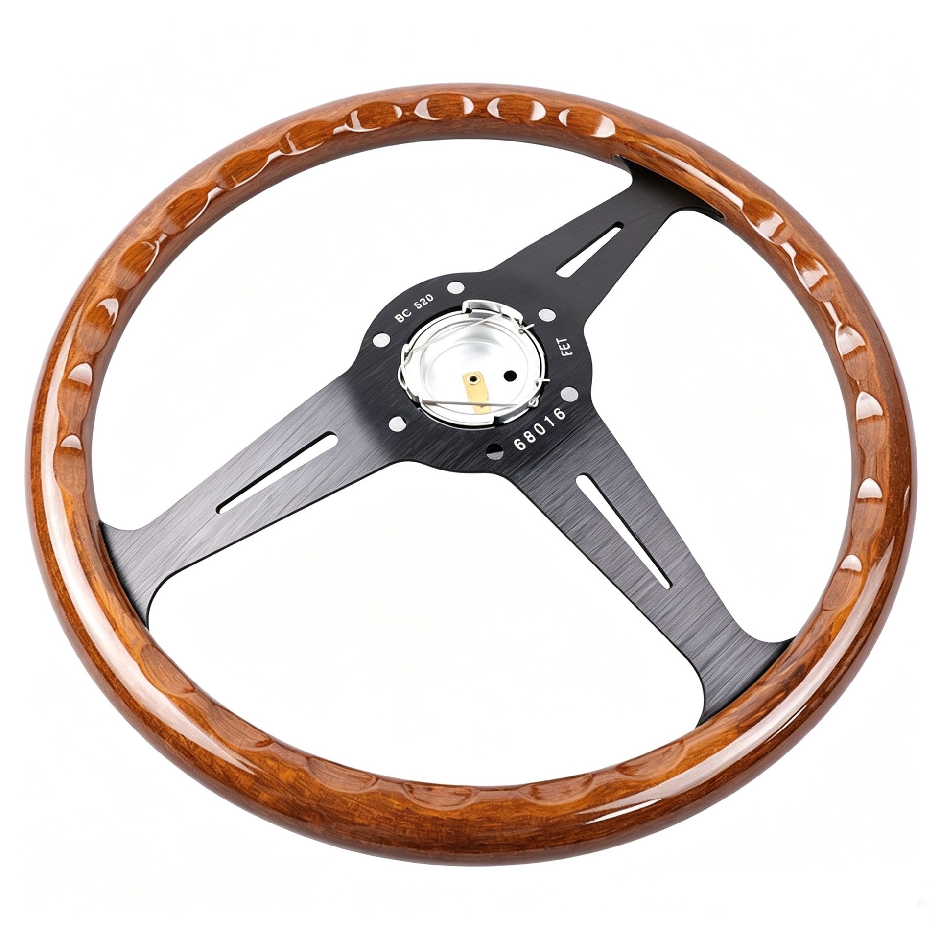 14inch ND Racing Modified Universal Classic Imitation Wood Beidouxing Langdi Jetta Pusan Retro Solid Wood Steering Wheel