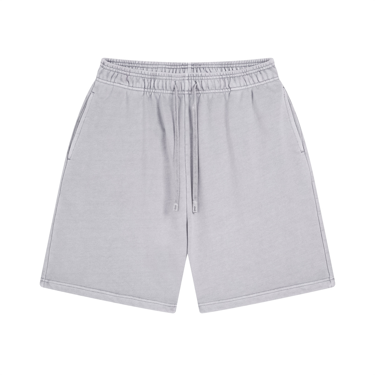 Conjunto de ropa de verano para hombre, de manga corta, fina, lavada y teñida, estilo urbano, desgastada, de marca, con pantalones cortos deshilachados, conjunto para pareja. image 9