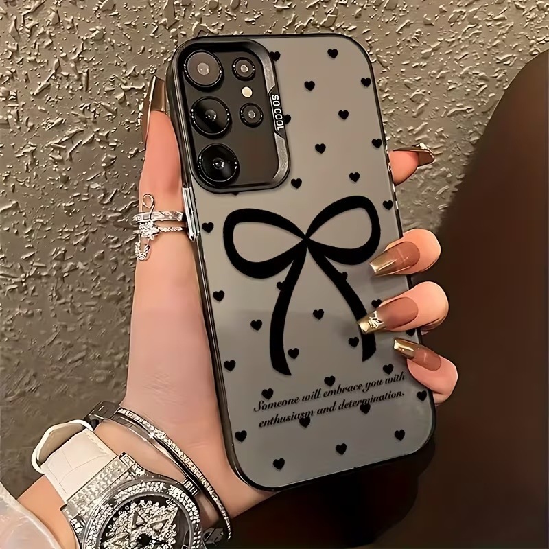 Cross-Border Ins Korean-Style Girly Phone Case Black Polka Dot Bow Iphoneair Anti-Fall and Anti-Sweat Protective Case Cross-Border Ins Korean-Style Girly Phone Case Black Polka Dot Bow Iphoneair Anti-Fall and Anti-Sweat Protective Case
