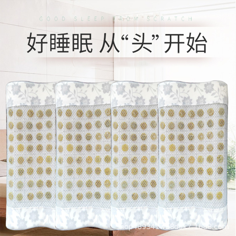 玉石颈椎枕玉石枕头水晶枕头网面玉石颈椎枕厂家货源
