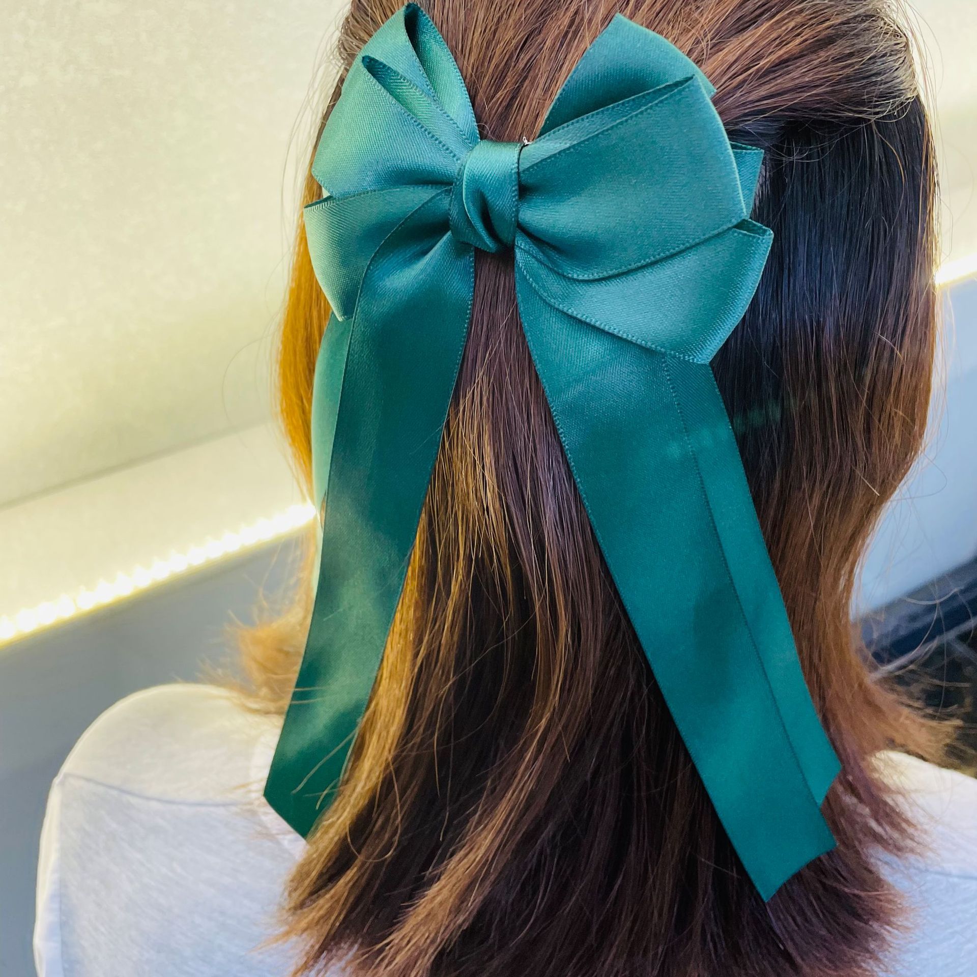 Women's Elegant Simple Style Bow Knot Silk Hair Clip display picture 3