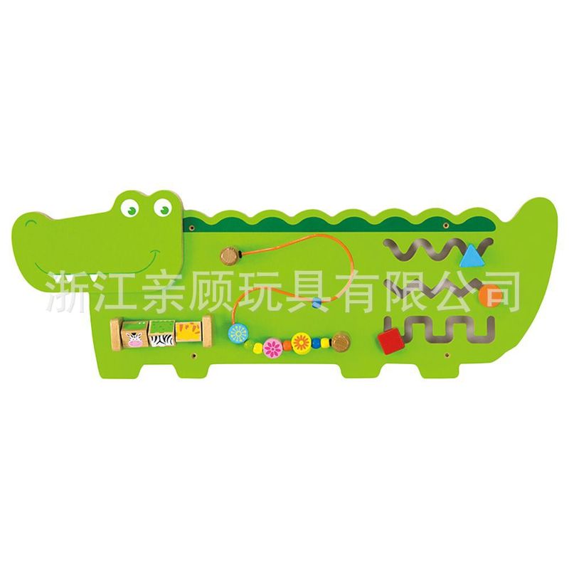 早教の壁の木製の組み合わせの子供の幼稚園の装飾のワニの板の壁面のゲームのおもちゃの啓蒙の益智の木製の壁|undefined