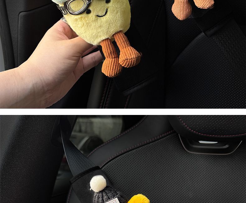 New Style Protective Goggles, Sunflower Lemonade, Seatbelt Shoulder Pads, Decorative Plush Doll, Car Decoration, Anti-Neck Strangulation for Women