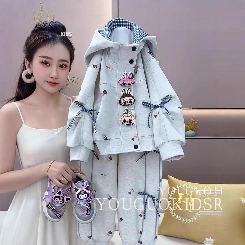 女童秋季套装2025新款儿童时髦可爱拉布布秋装时尚两件套女孩春秋|undefined