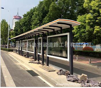 广东候车亭厂家广州不锈钢特色精品村宣传栏阅报栏仿古公交站台灯