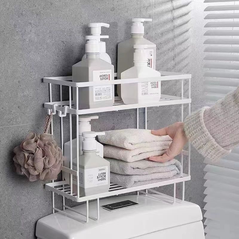 国境を越えて穴を開けないトイレの棚浴室のゴミ収納棚トイレの多機能水タンク収納棚の神器|undefined