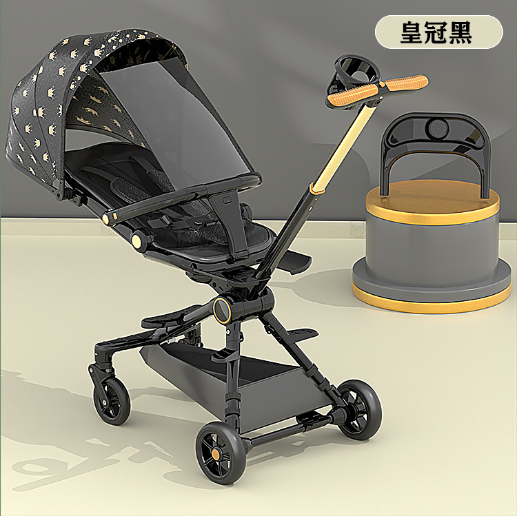 婴儿溜娃神器可坐可躺轻便可折叠双向宝宝手推车高景观四轮防侧翻 pic 18