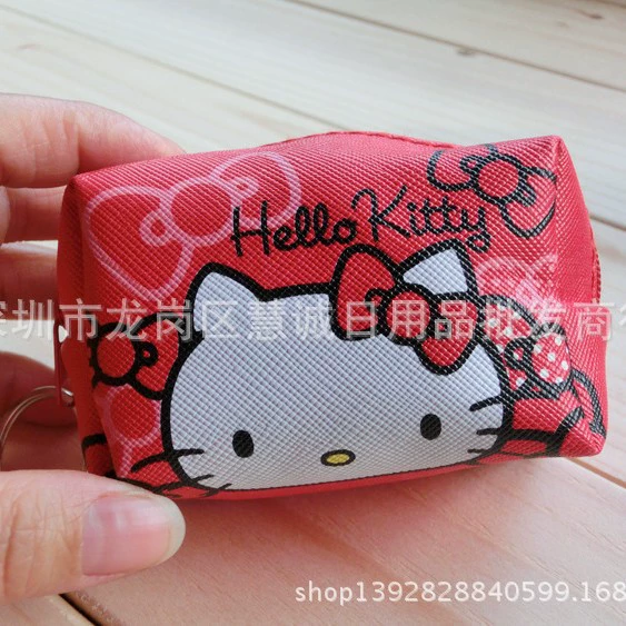 Hello Kitty, Hello Kitty, милый мультяшный кошелек с молнией, монеты, сумка через плечо, подарок на день рождения