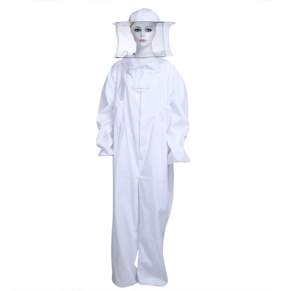 Traje de Apicultura de una Pieza, Color Azul Marino Camuflado, Traje de Protección contra Abejas, a Prueba de Insectos